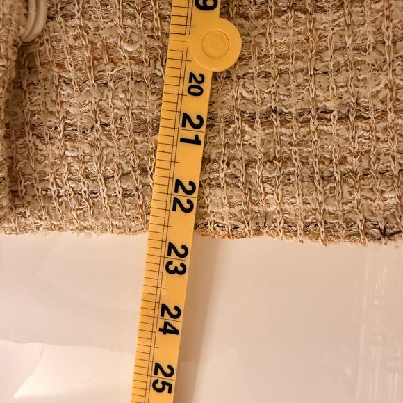 Vintage St. John Tweed Boucle Cream Jacket Blazer Classic Knit Chic Sz 8 Luxury - Picture 9 of 10